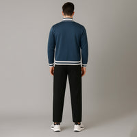 FIREOX MEN Zipper Jacket – White Teal, 2025