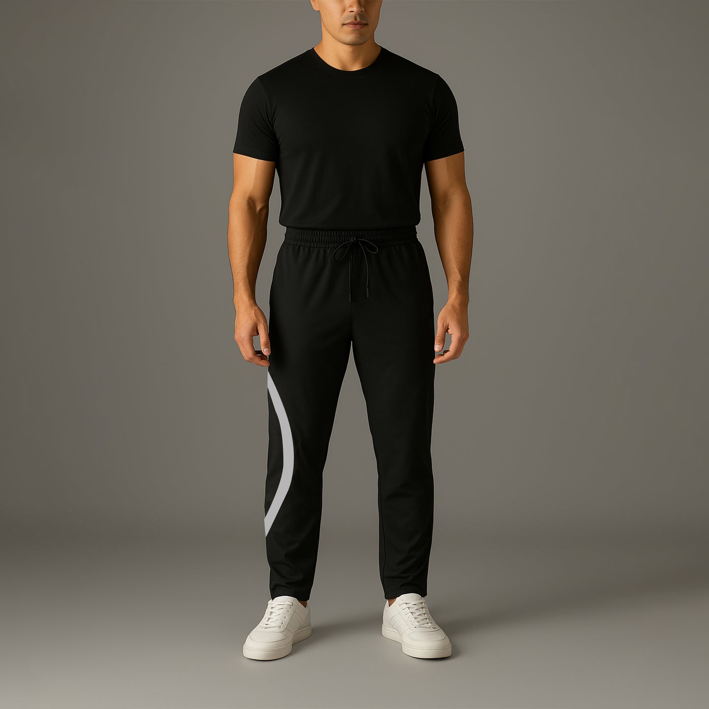 FIREOX MEN Active Fit Trouser, Black White F3, 2025