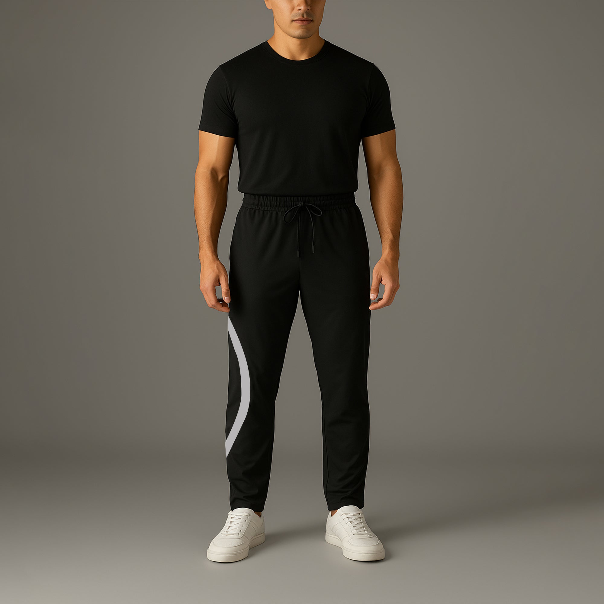 FIREOX MEN Active Fit Trouser, Black White F3, 2025