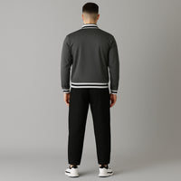 FIREOX MEN Zipper Jacket – White Grey, 2025