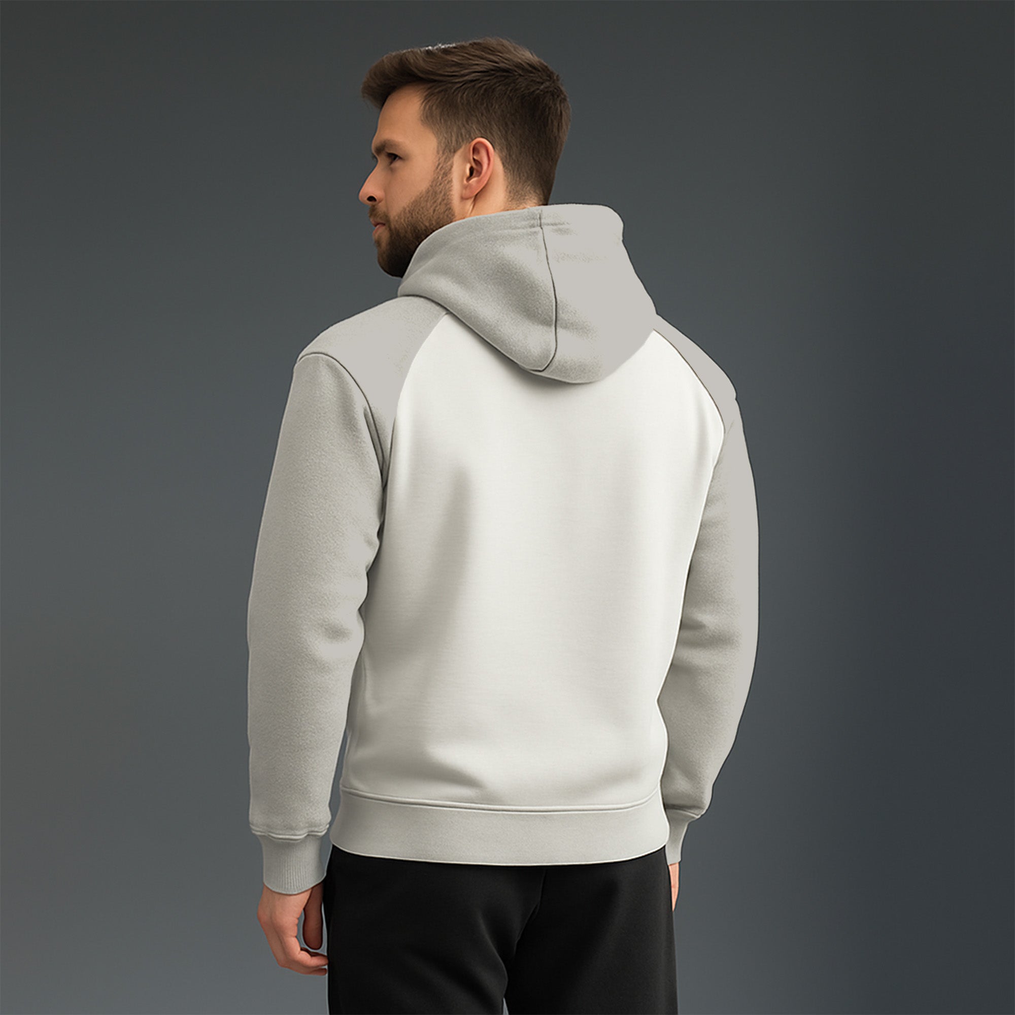 FIREOX MEN Hoodie, White Light Grey, 2025