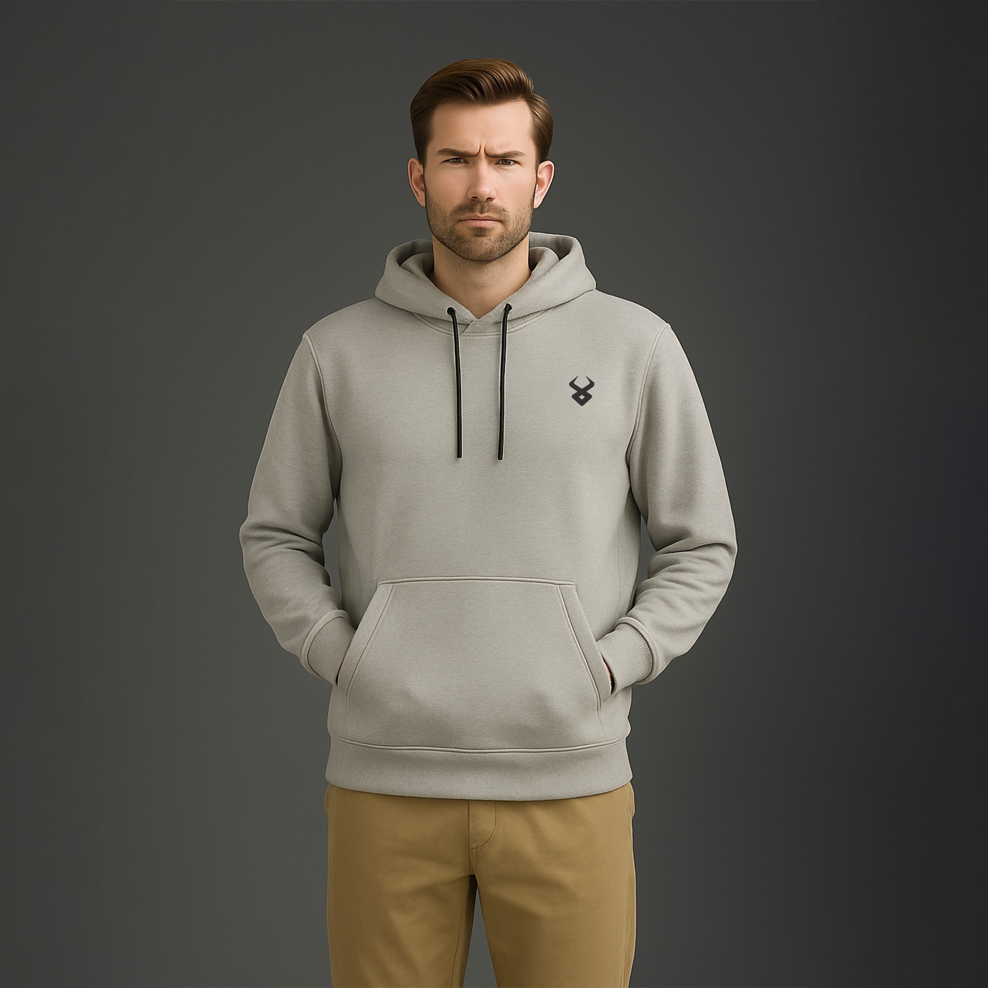 FIREOX MEN Hoodie, Grey, 2025