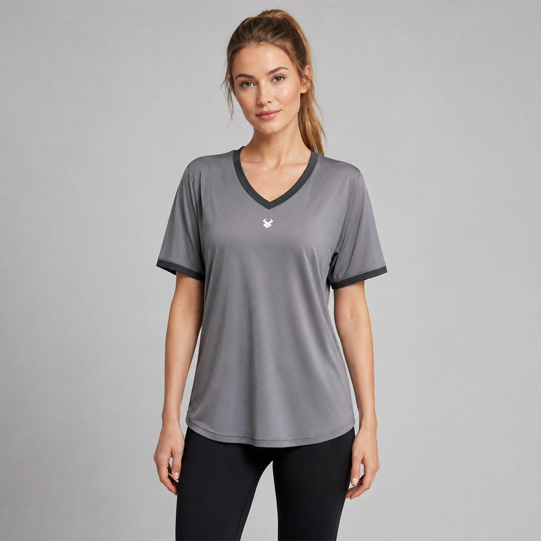 Fireox Women Training T-Shirt, Charcoal-3, 2026