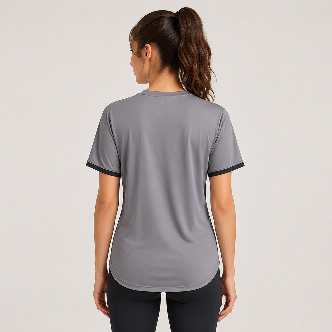Fireox Women Training T-Shirt, Charcoal-3, 2026