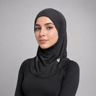 FIREOX Women’s Performance Sports Hijab – Black 2026