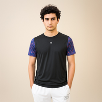 FIREOX Men’s Kinetic Actifit T-Shirt, Black , D1, 2025