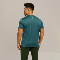 FIREOX Men’s Kinetic Actifit T-Shirt, Petroleum, D2, 2025