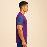 FIREOX Men’s Kinetic Actifit T-Shirt, Purple, D1, 2025