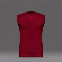 FIREOX Men’s Sleeveless Base Layer Shirt, Maroon