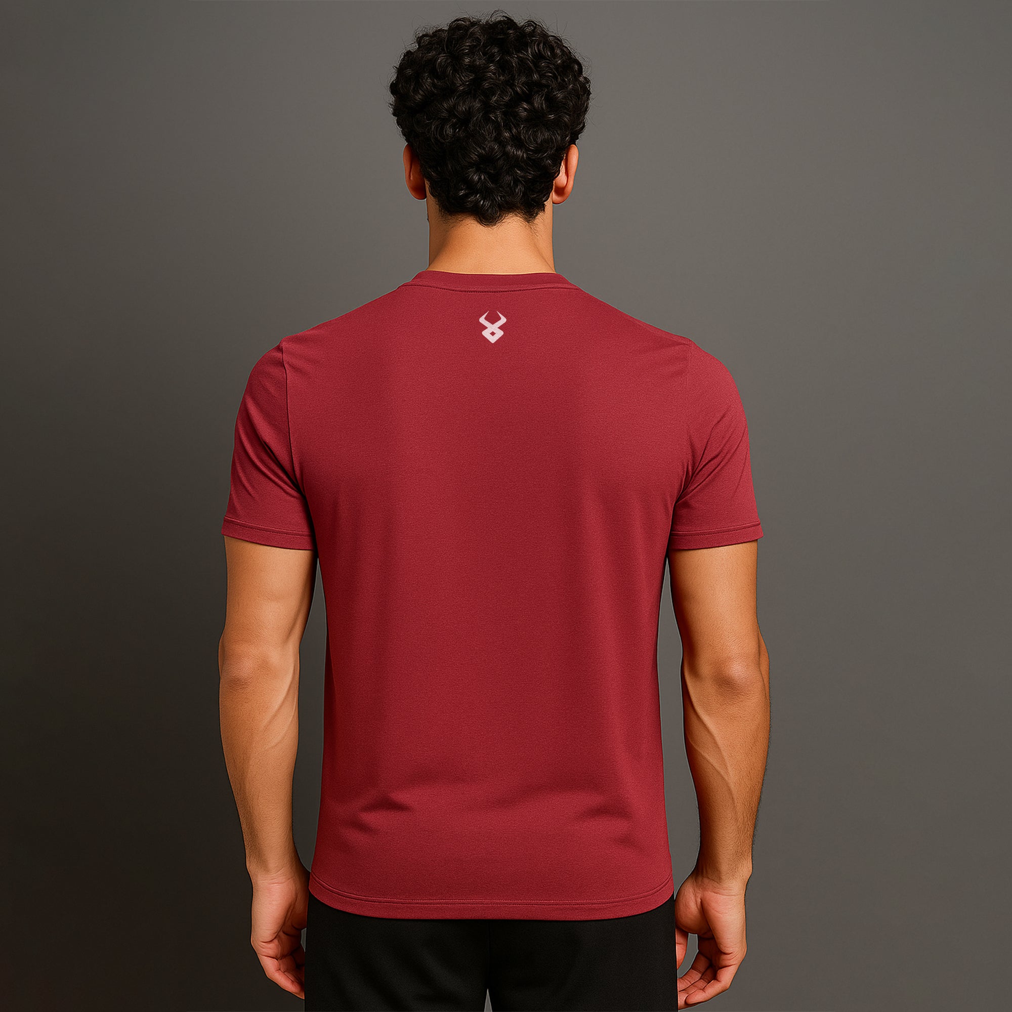 FIREOX Men’s Kinetic Actifit T-Shirt, Maroon, D2, 2025