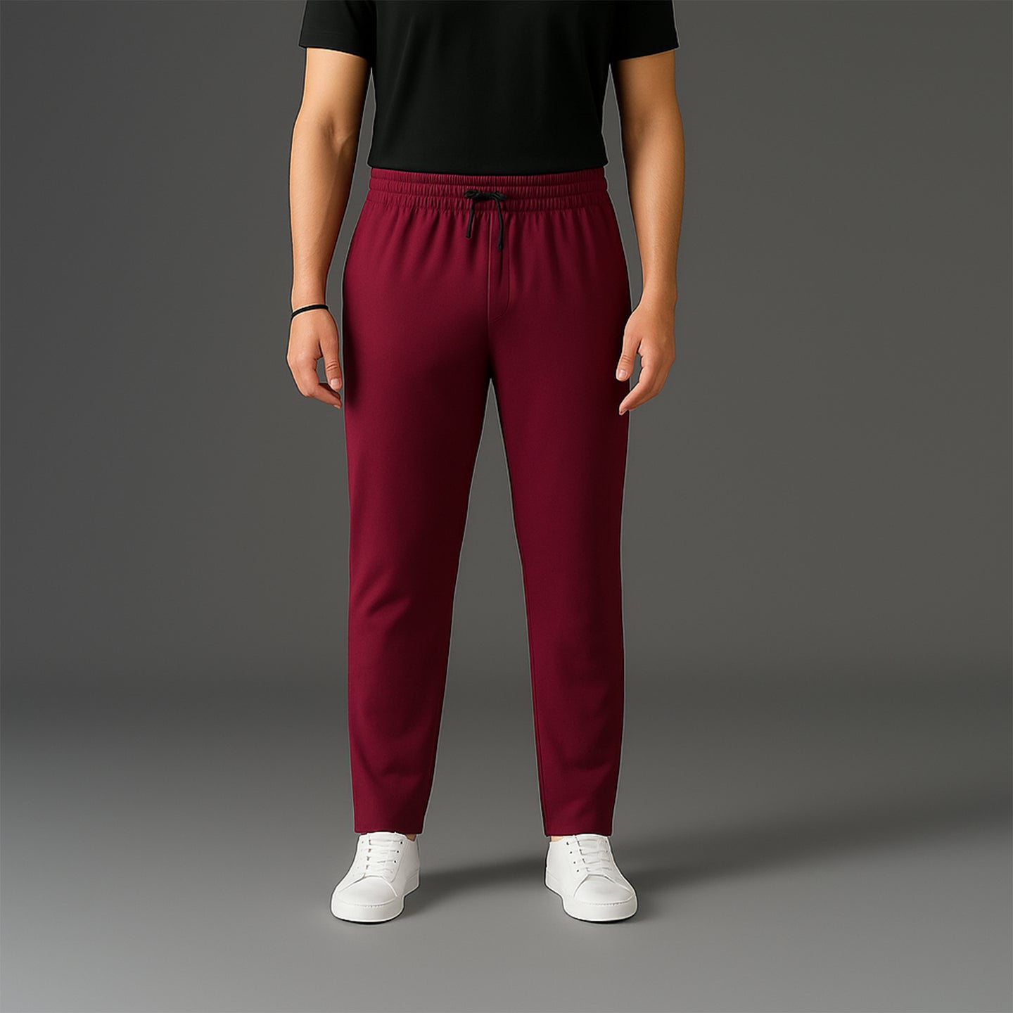 FIREOX MEN Relaxed Fit Trouser, Maroon, 2025