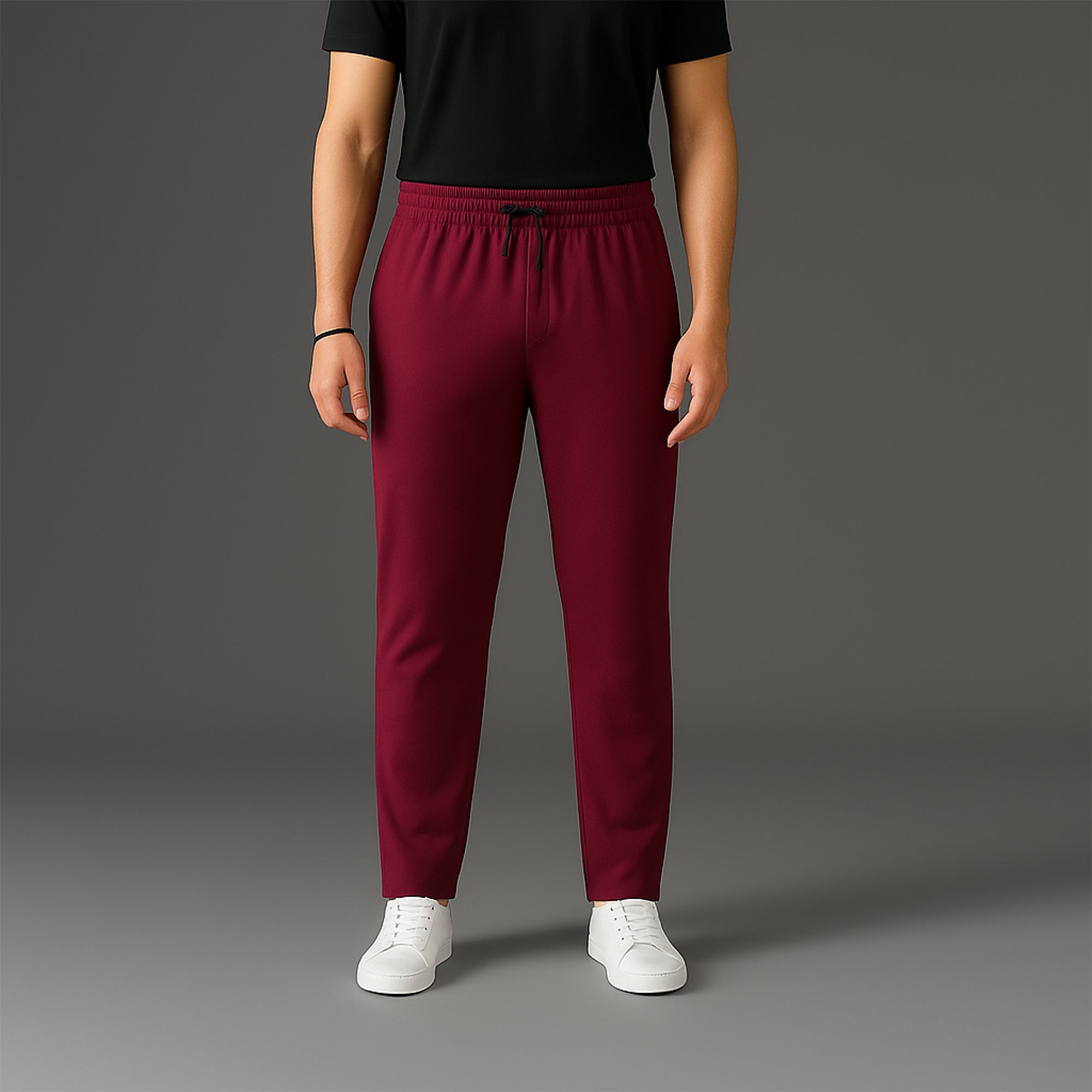 FIREOX MEN Relaxed Fit Trouser, Maroon, 2025