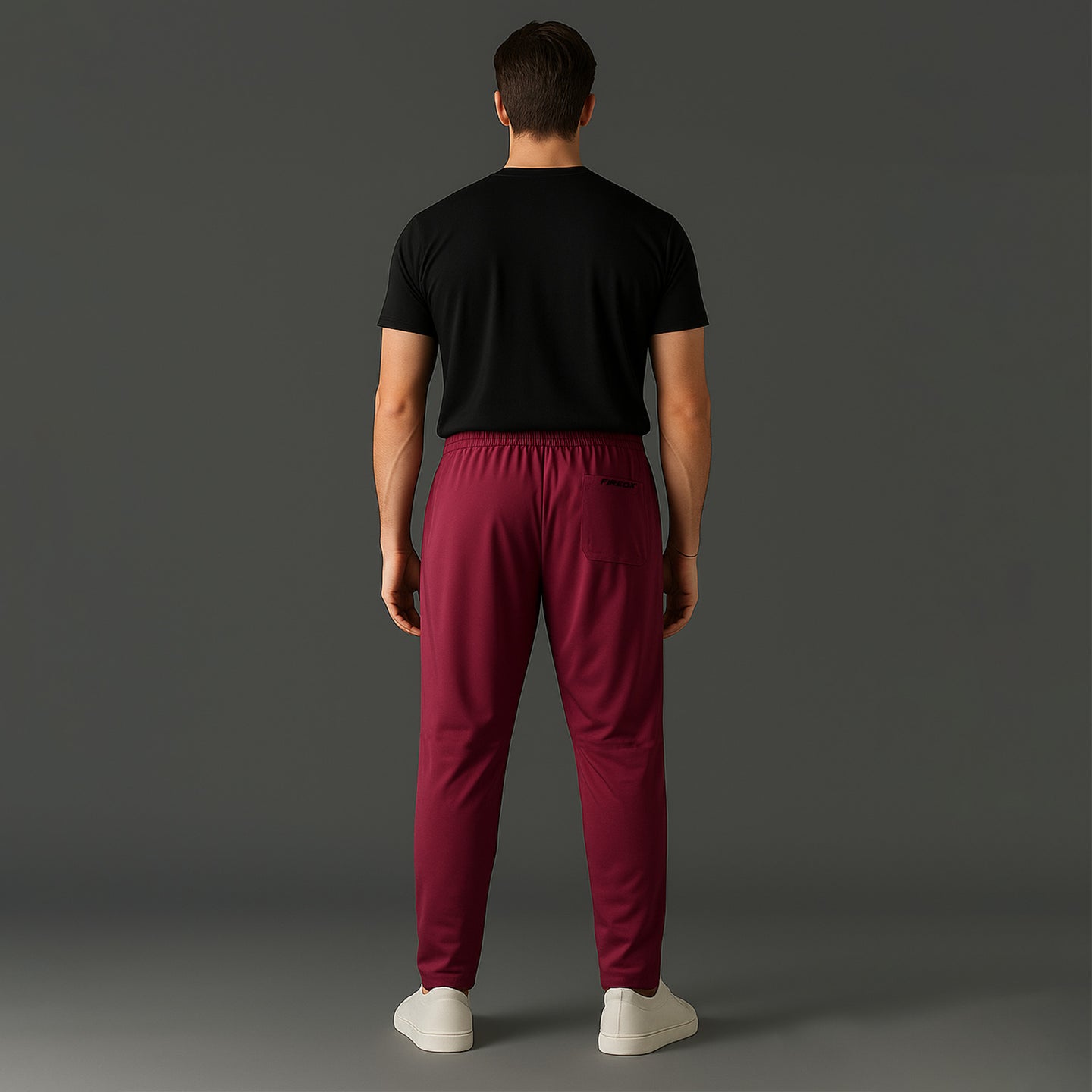 FIREOX MEN Relaxed Fit Trouser, Maroon, 2025