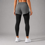 FIREOX Women Double Shorts Full, Charcoal-1, 2026