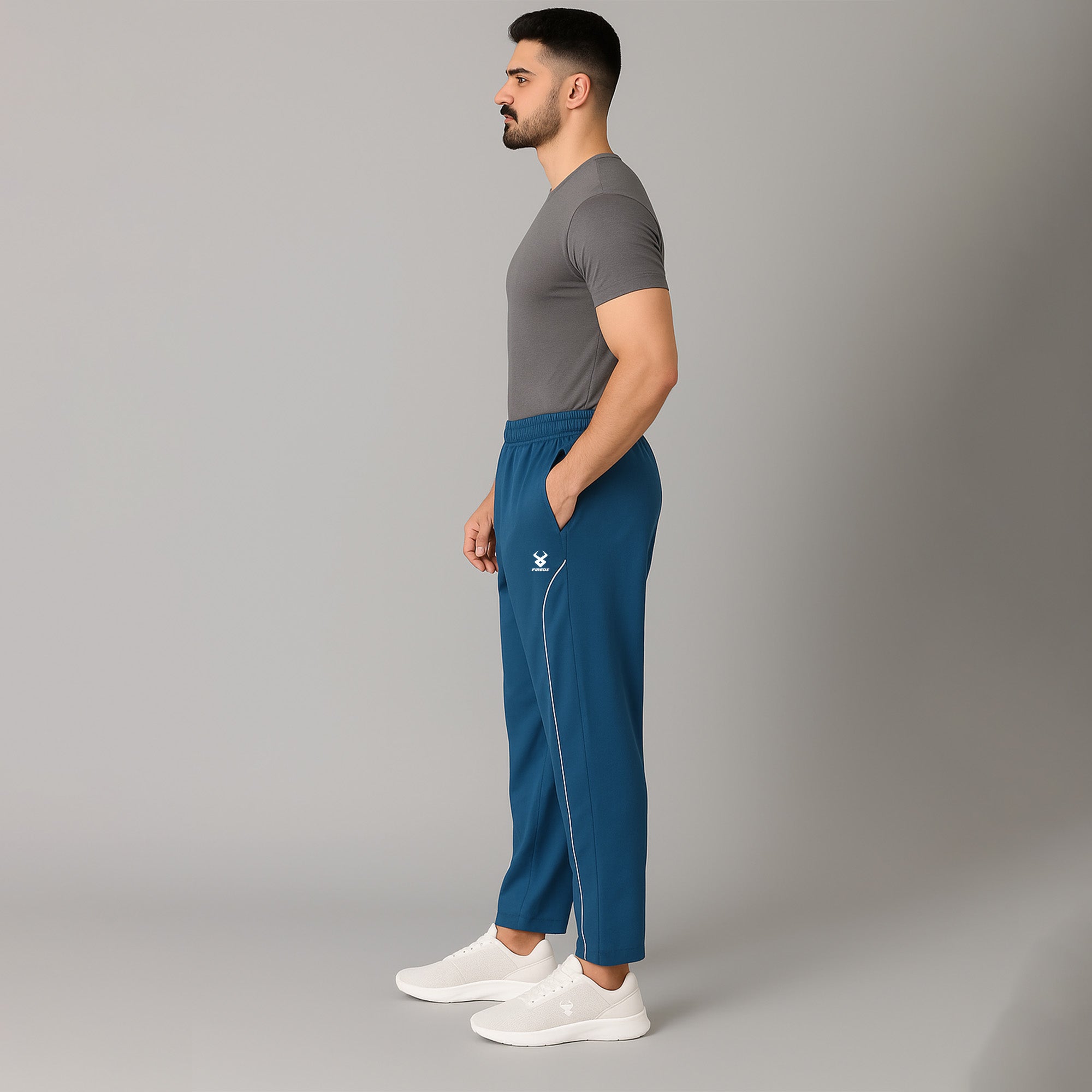 FIREOX MEN Relaxed Fit Trouser, Petroleum White, 2025