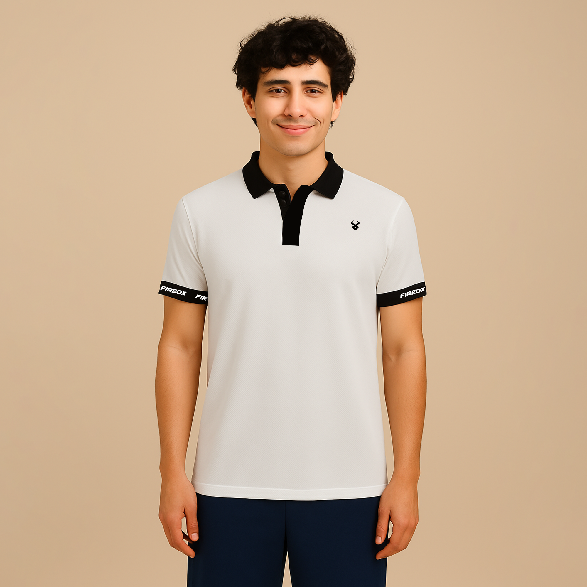 FIREOX Men’s Polo, Light Grey, 2025