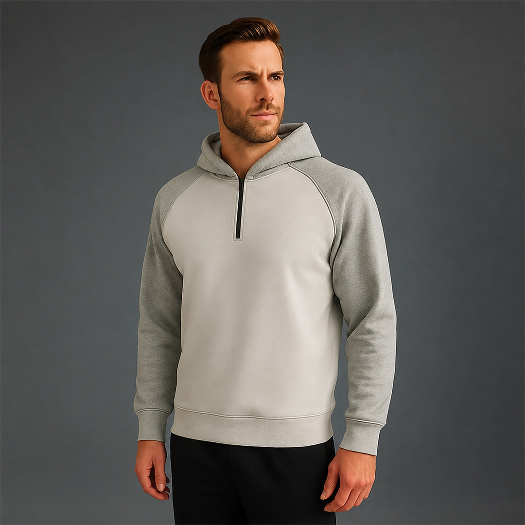 FIREOX MEN Hoodie, White Light Grey, 2025