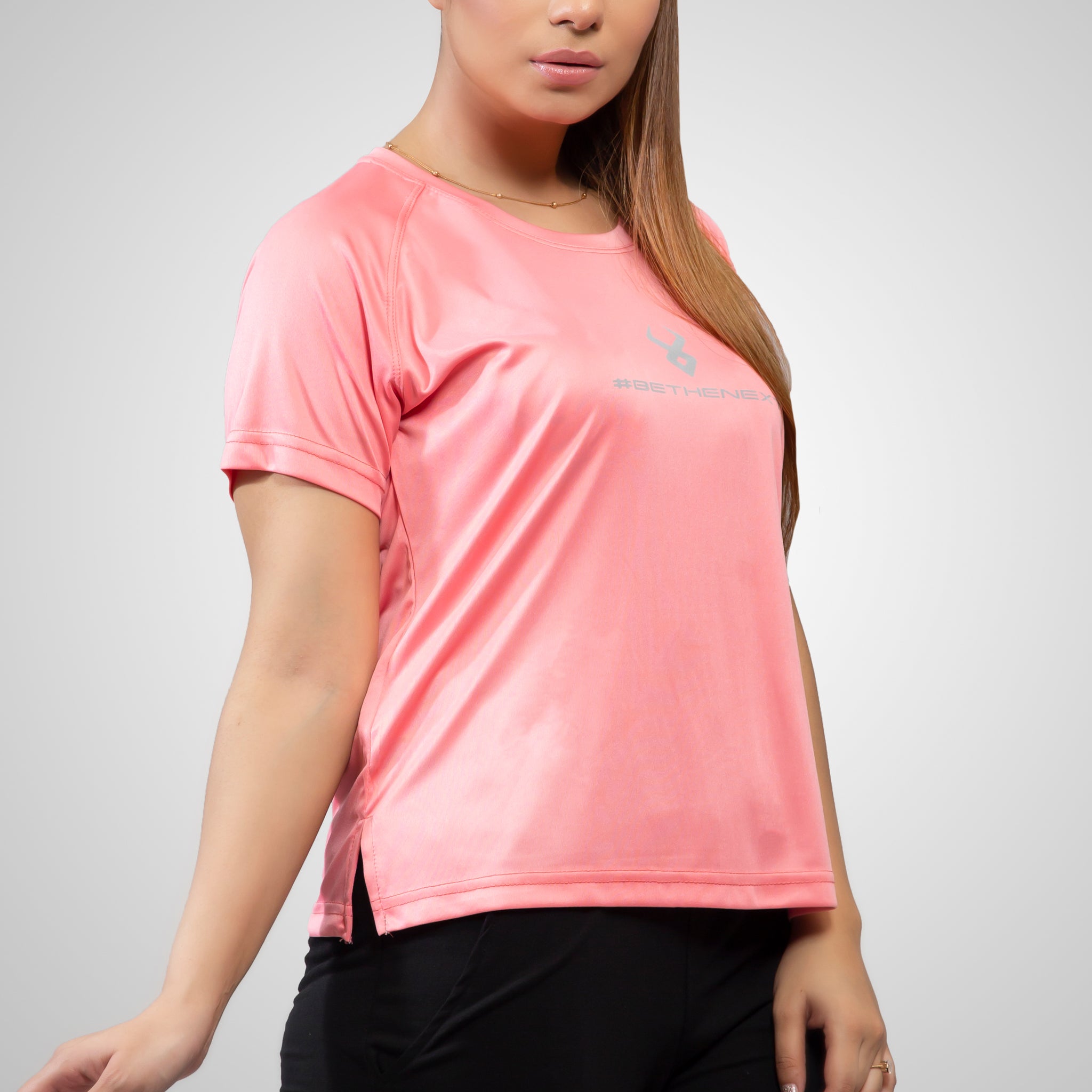 FIREOX Actifit Women T-Shirt, Salmon Rose, 2022,