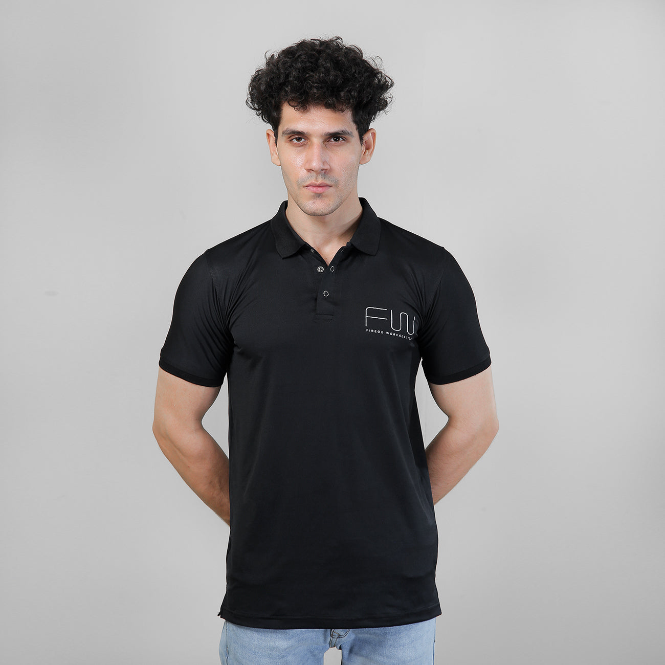 FIREOX Workaletics, Premium Fit, Polo Black