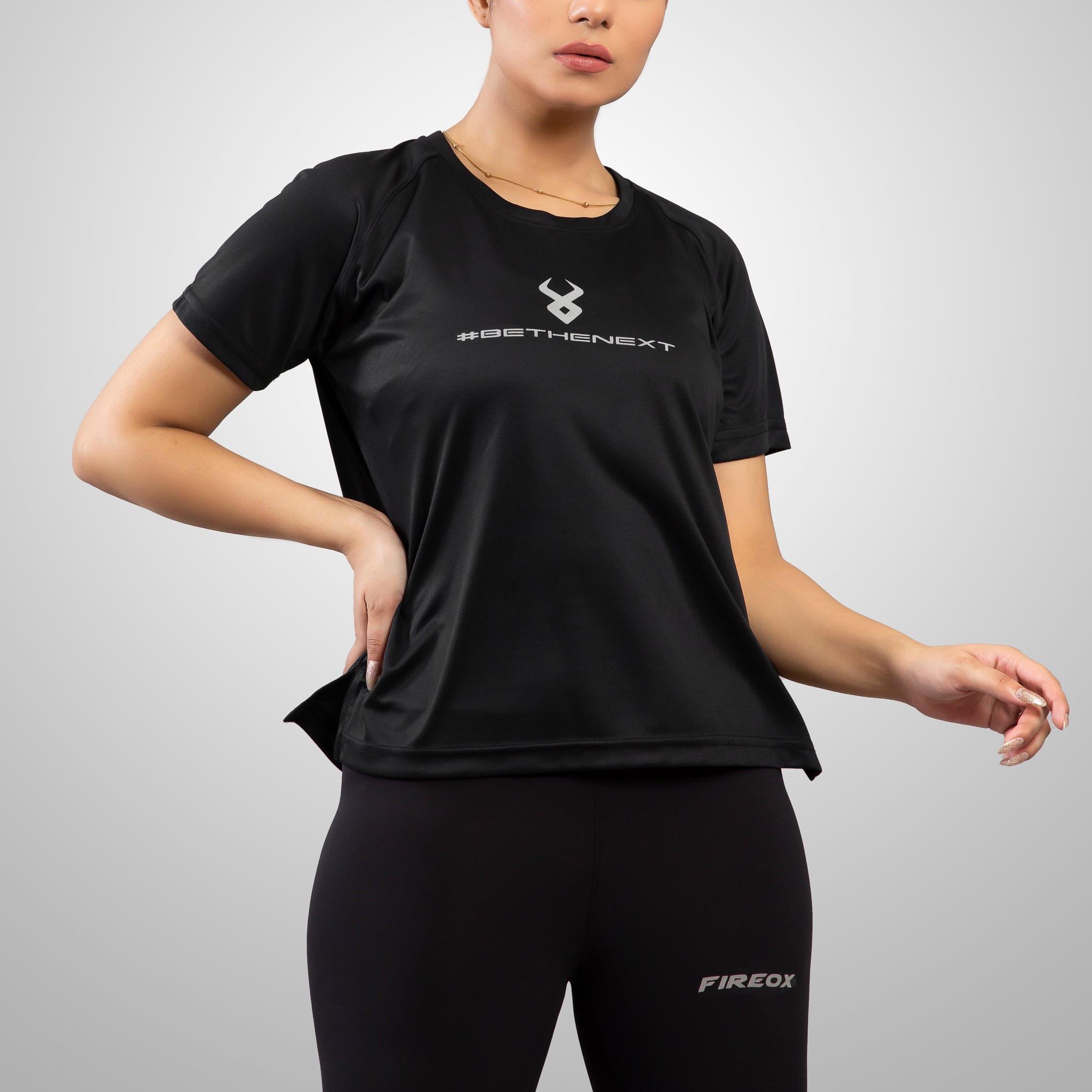 FIREOX Actifit Women T-Shirt, Black, 2022