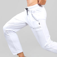 FIREOX Activewear Pro Joggers White, 4 Pocket,2022