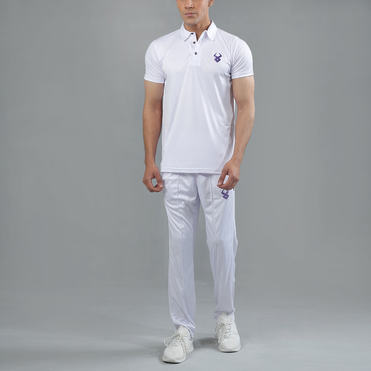 FIREOX Cricket Kit Half Sleeve, White, Purple