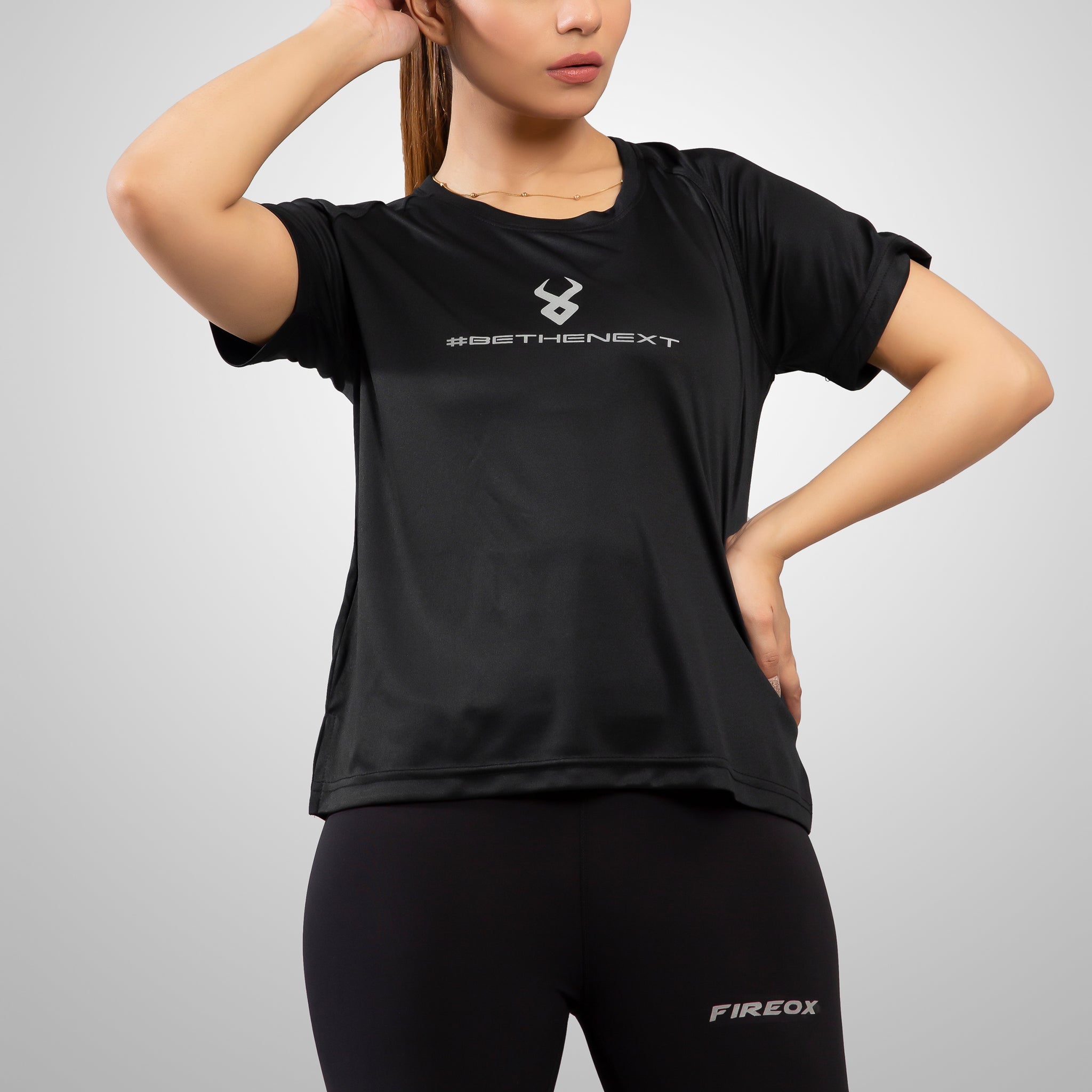 FIREOX Actifit Women T-Shirt, Black, 2022