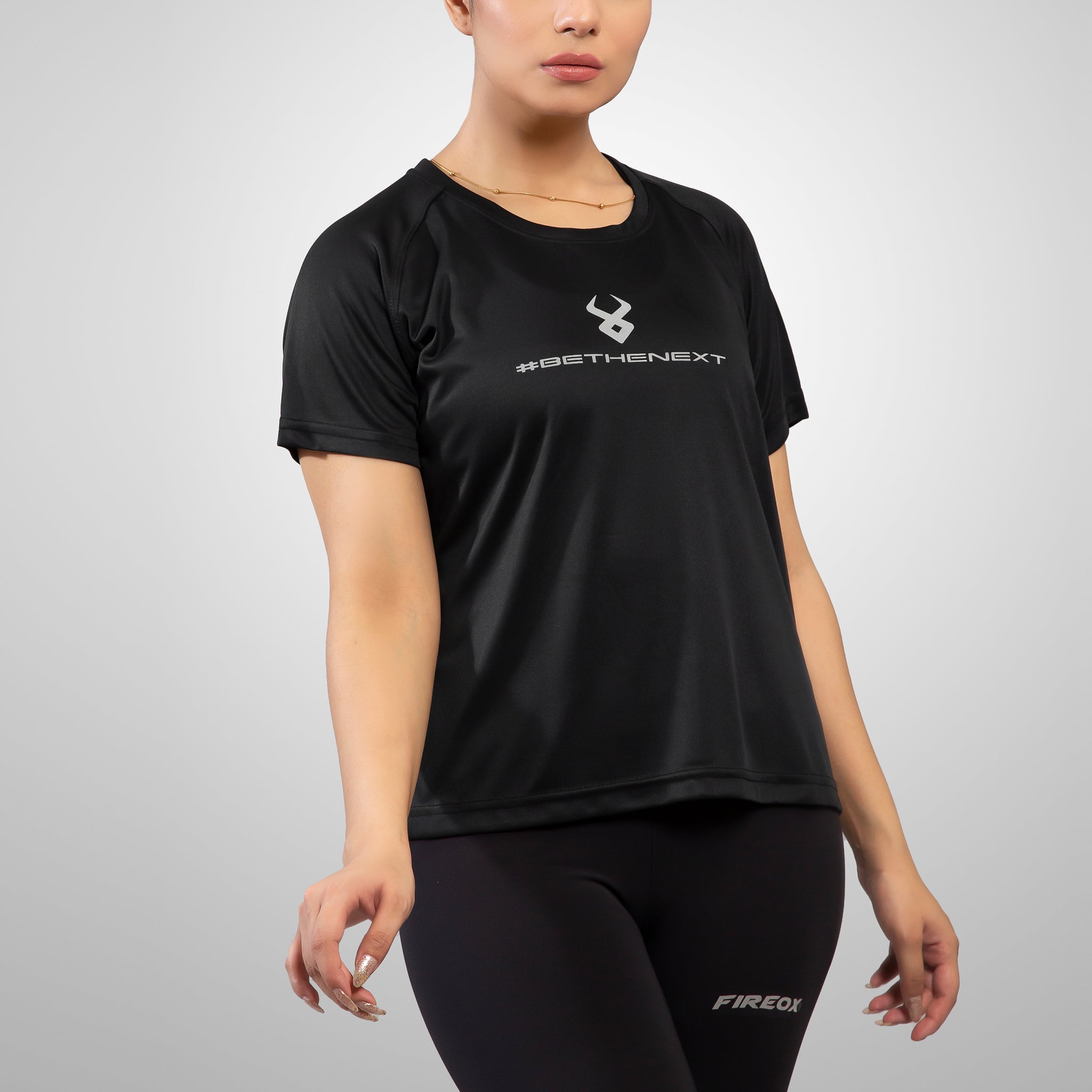 FIREOX Actifit Women T-Shirt, Black, 2022
