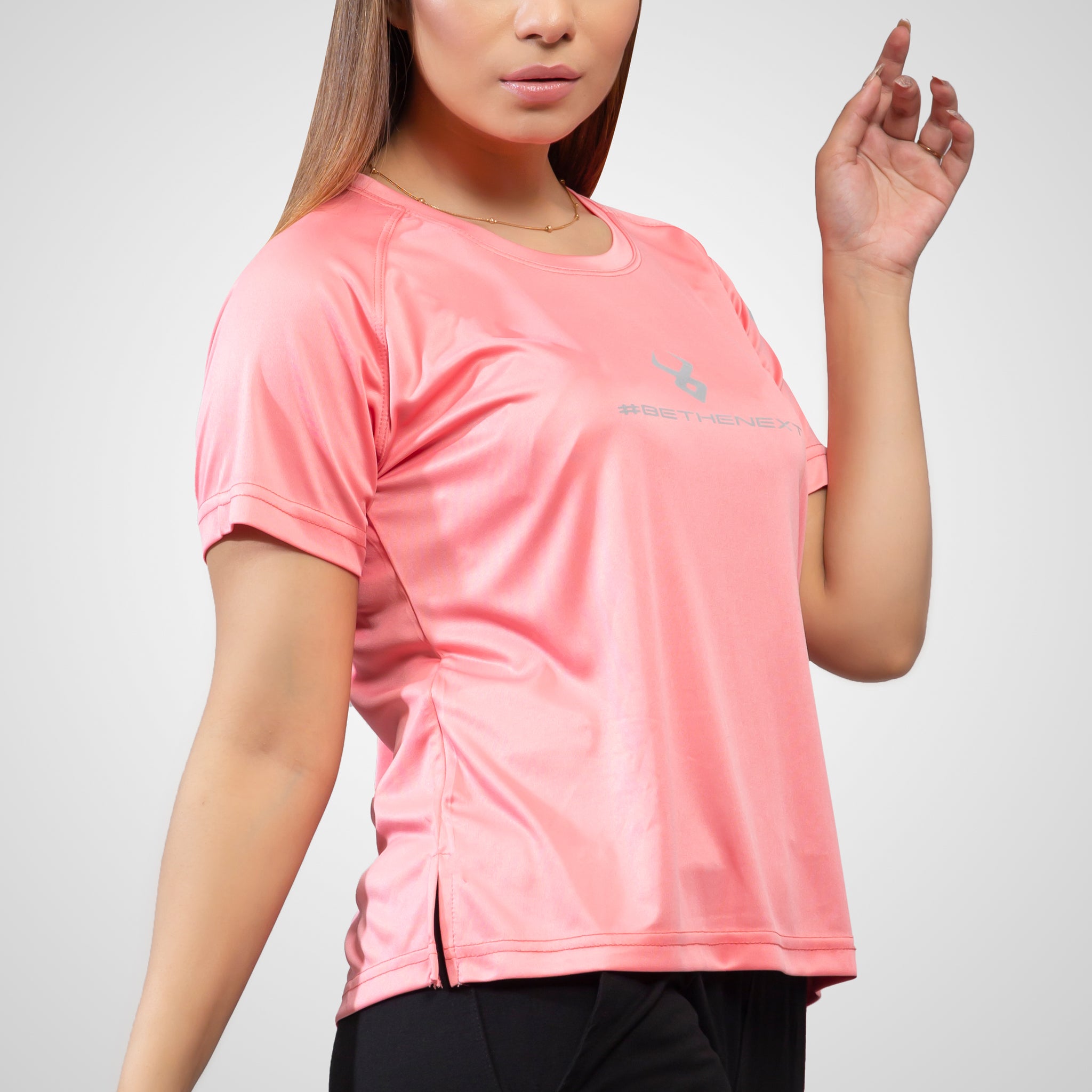 FIREOX Actifit Women T-Shirt, Salmon Rose, 2022,