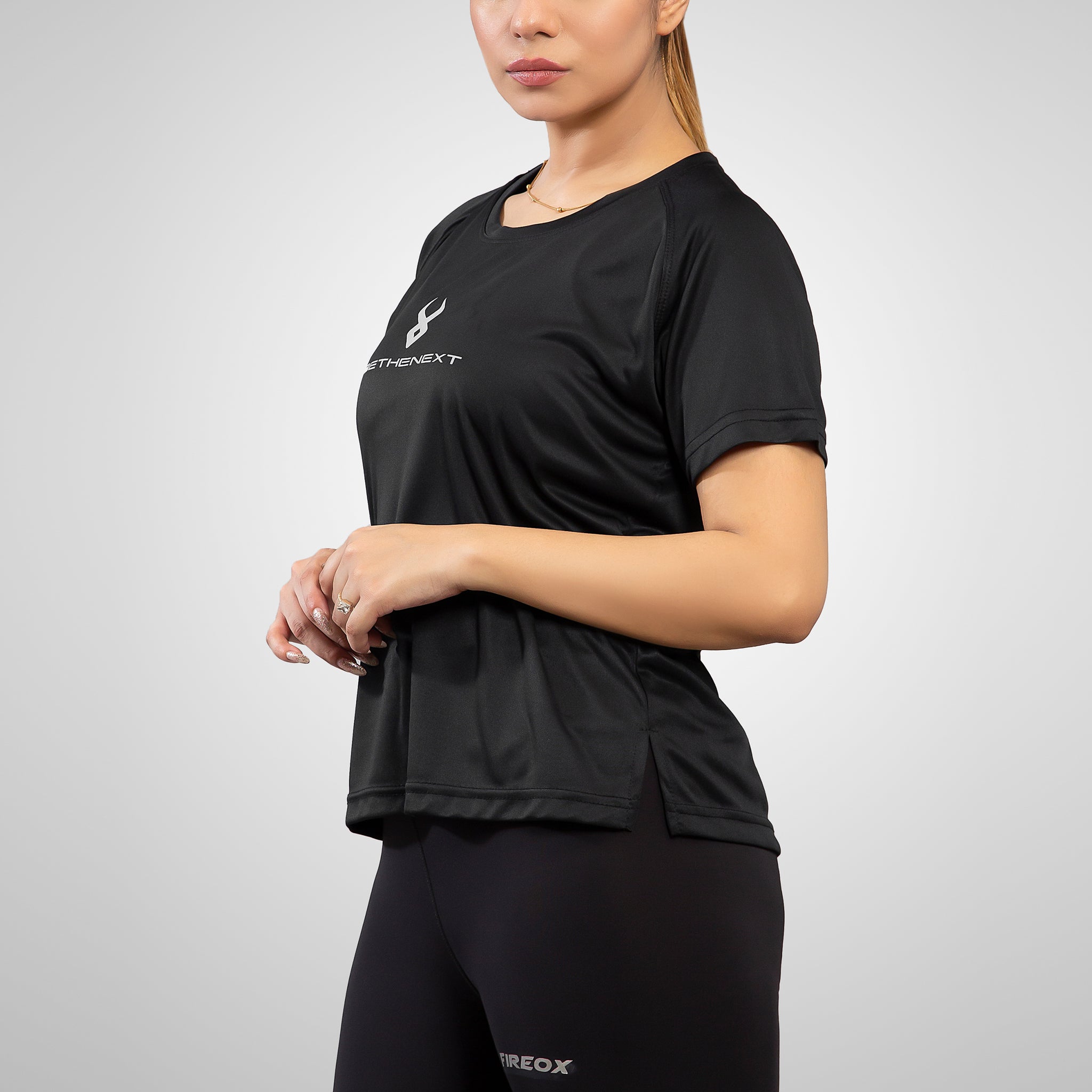 FIREOX Actifit Women T-Shirt, Black, 2022