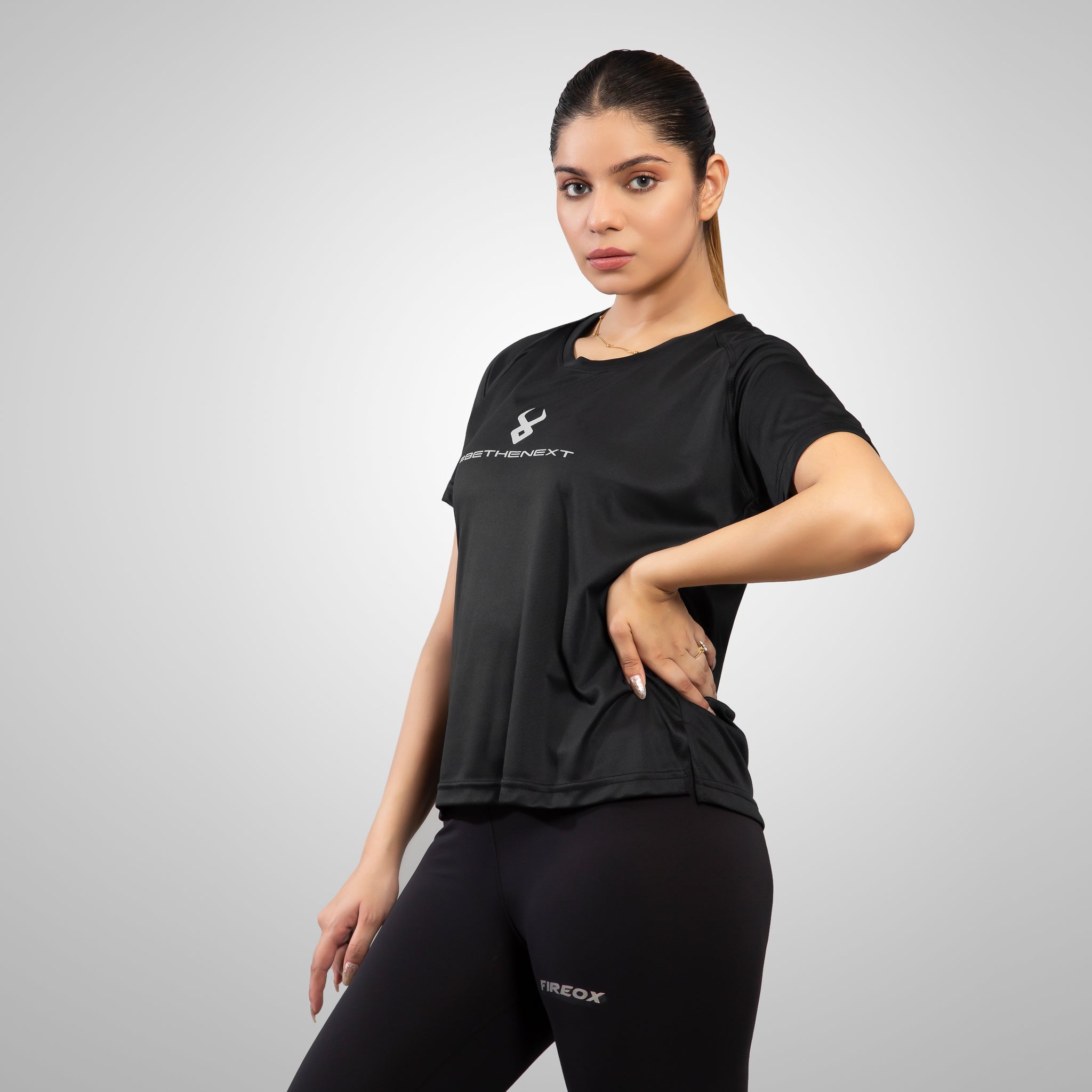 FIREOX Actifit Women T-Shirt, Black, 2022