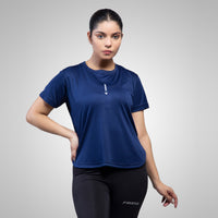 FIREOX Actifit Women T-Shirt, Navy Blue, 2022