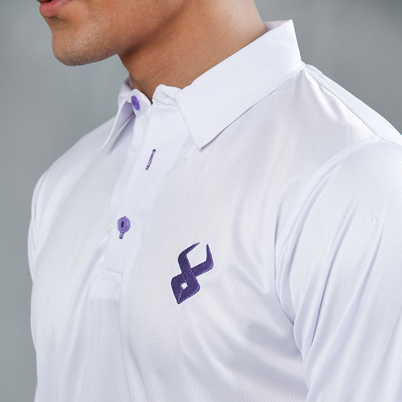 FIREOX Cricket Kit Half Sleeve, White, Purple