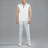 FIREOX Sleeveless Sweater, White Blue