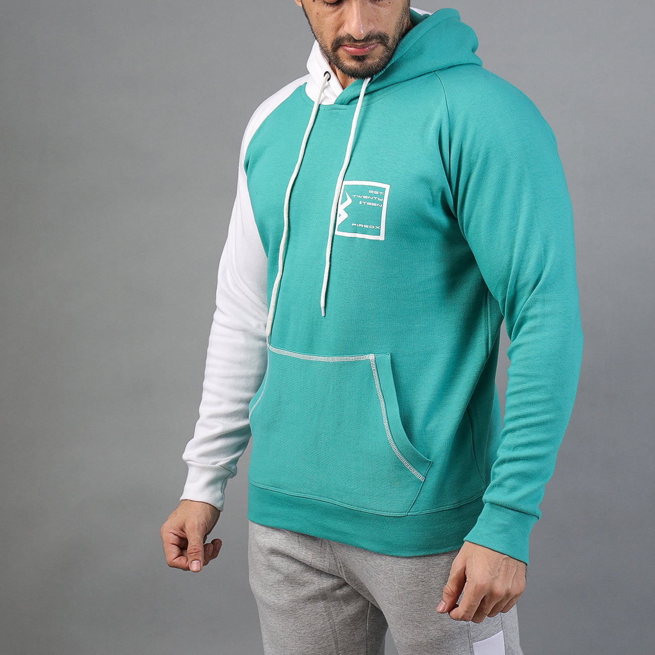 FIREOX Activewear Hoodie, Sea Green, 2021
