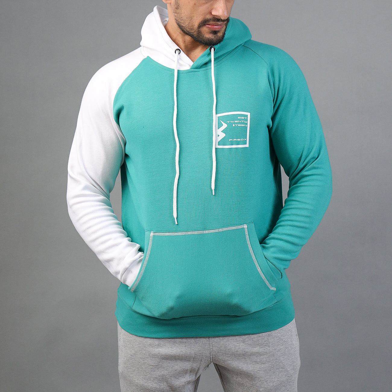 FIREOX Activewear Hoodie, Sea Green, 2021