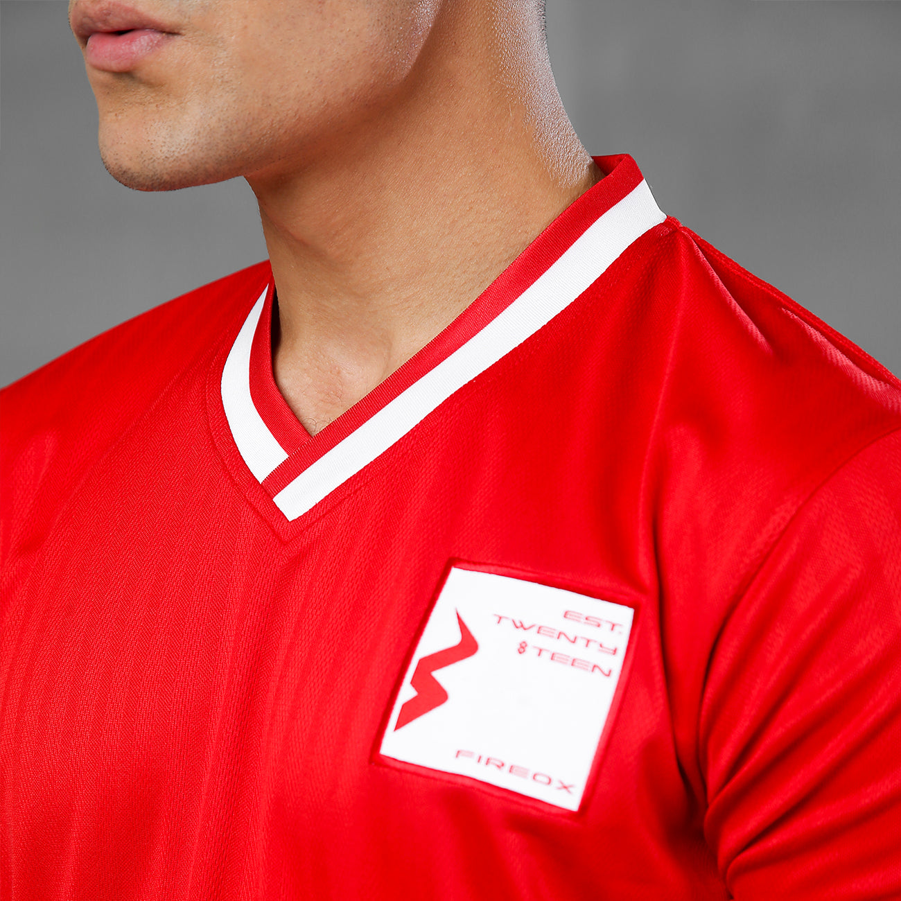 FIREOX Actifit T-Shirt, V-Neck, Red, 2022