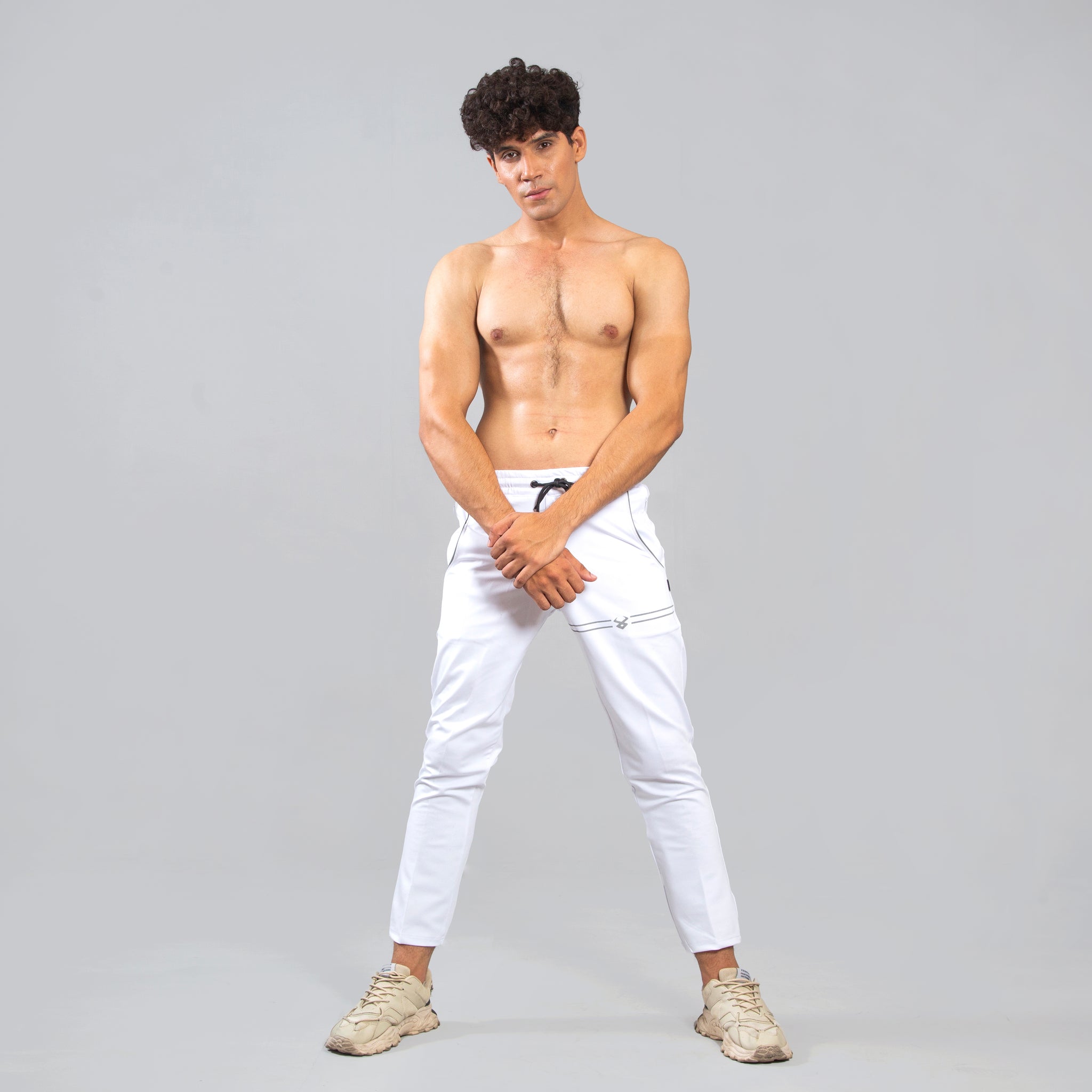 FIREOX Activewear Pro Joggers White, 4 Pocket,2022