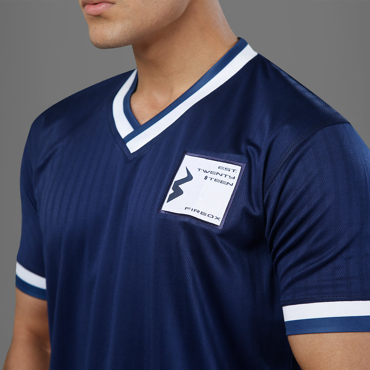 FIREOX Actifit T-Shirt, V-Neck, Navy Blue, 2022