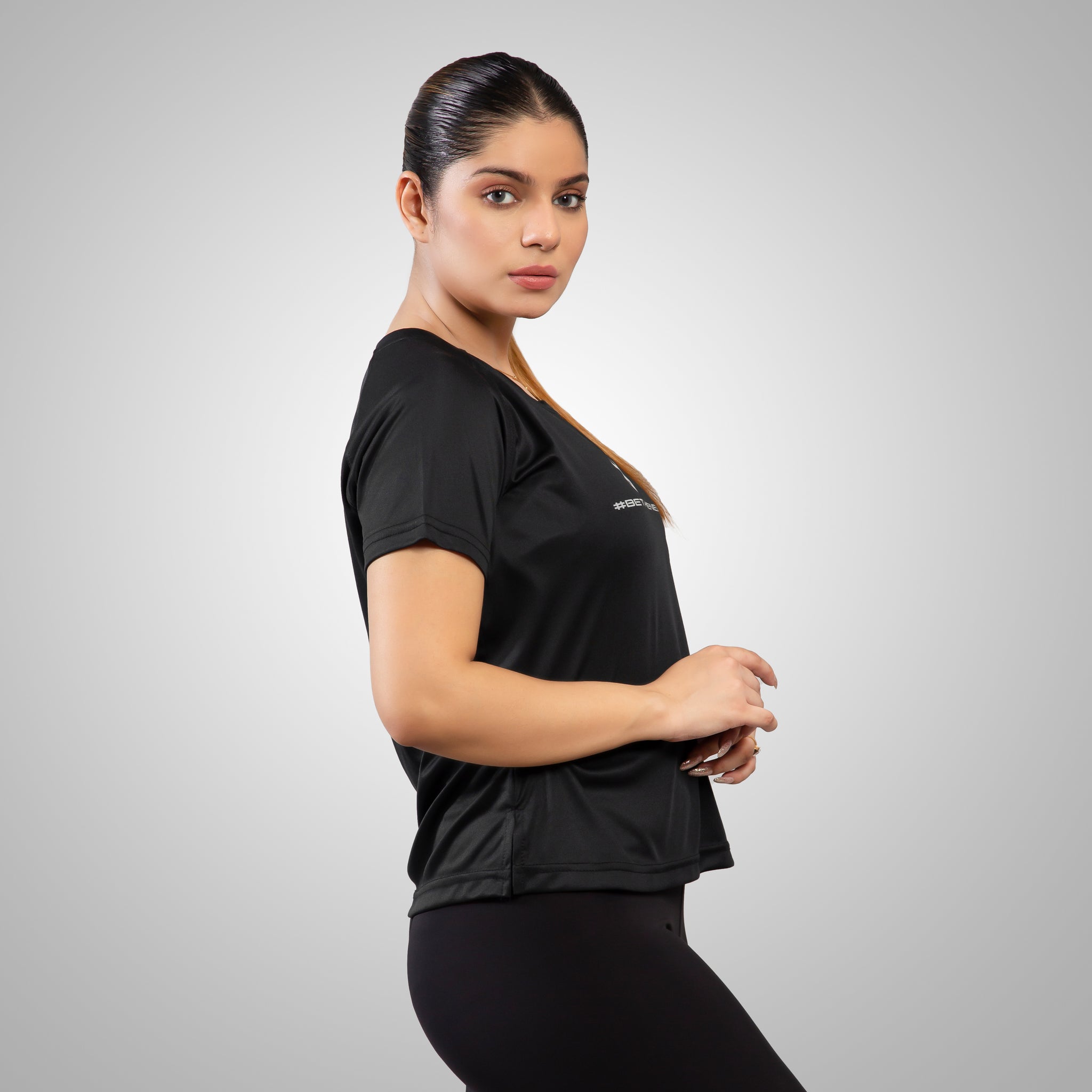 FIREOX Actifit Women T-Shirt, Black, 2022