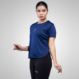 FIREOX Actifit Women T-Shirt, Navy Blue, 2022
