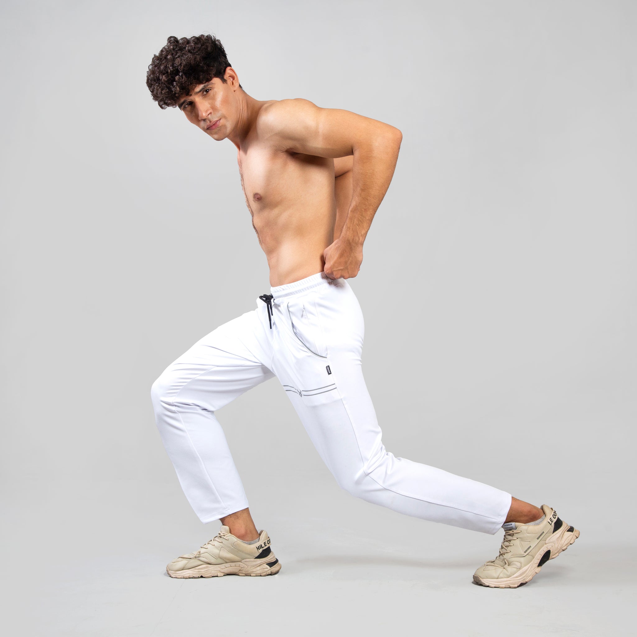 FIREOX Activewear Pro Joggers White, 4 Pocket,2022