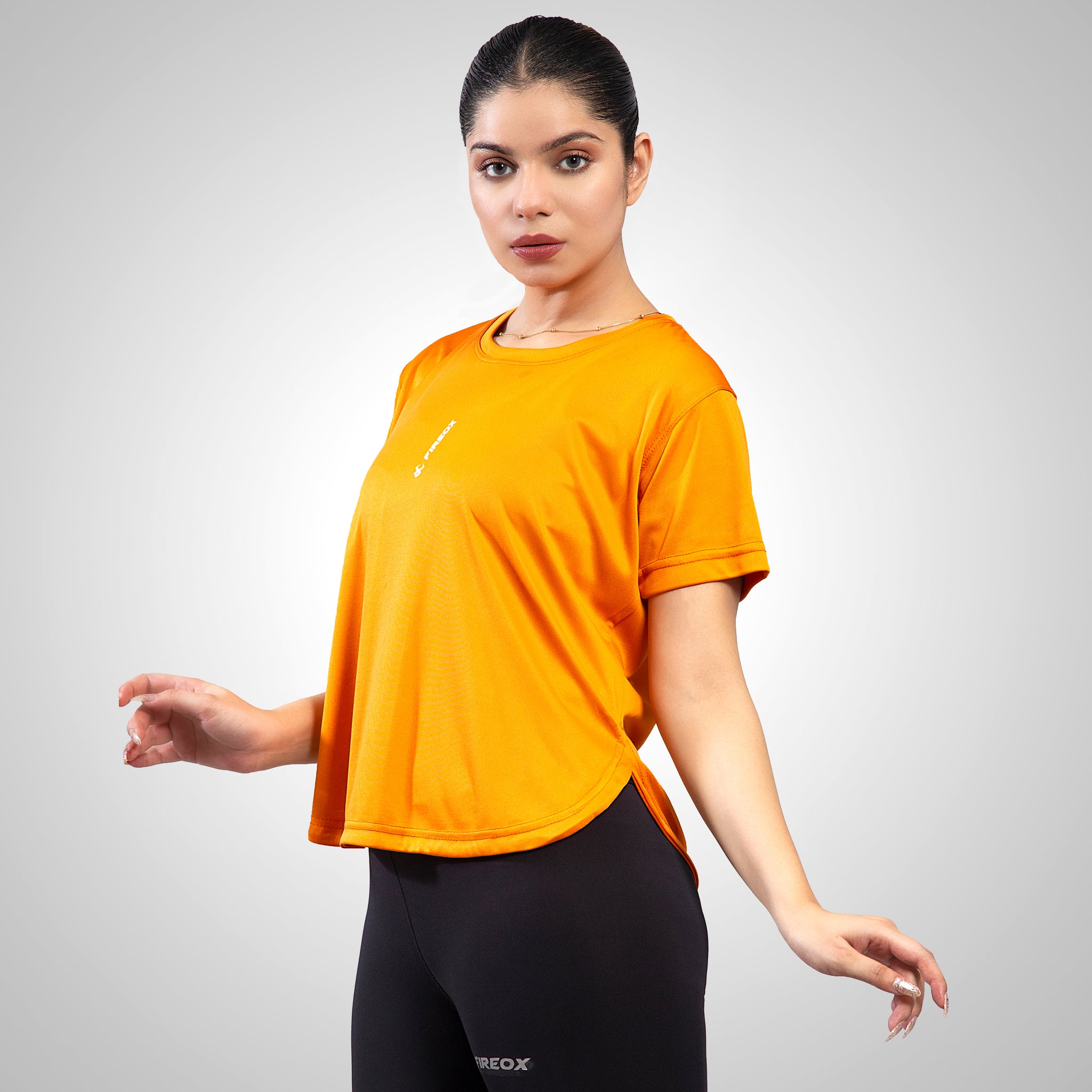FIREOX Actifit Women T-Shirt, Orange, 2022