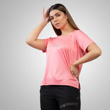 FIREOX Actifit Women T-Shirt, Salmon Rose, 2022,