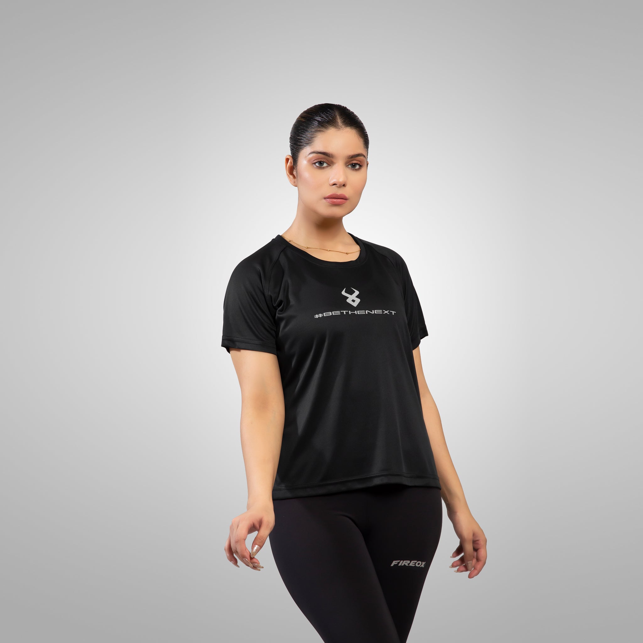 FIREOX Actifit Women T-Shirt, Black, 2022
