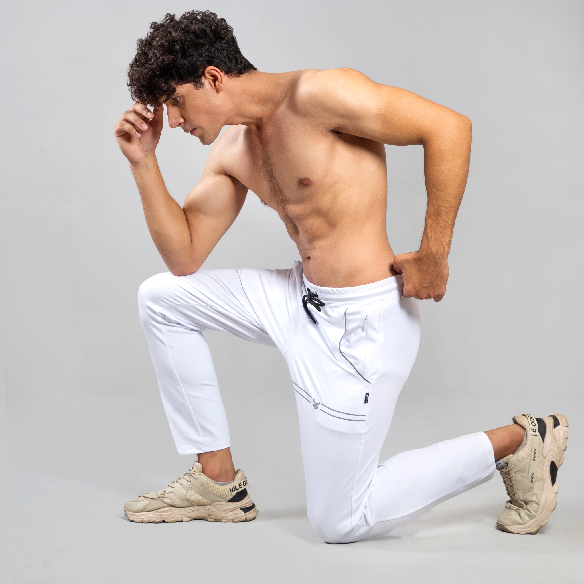 FIREOX Activewear Pro Joggers White, 4 Pocket,2022