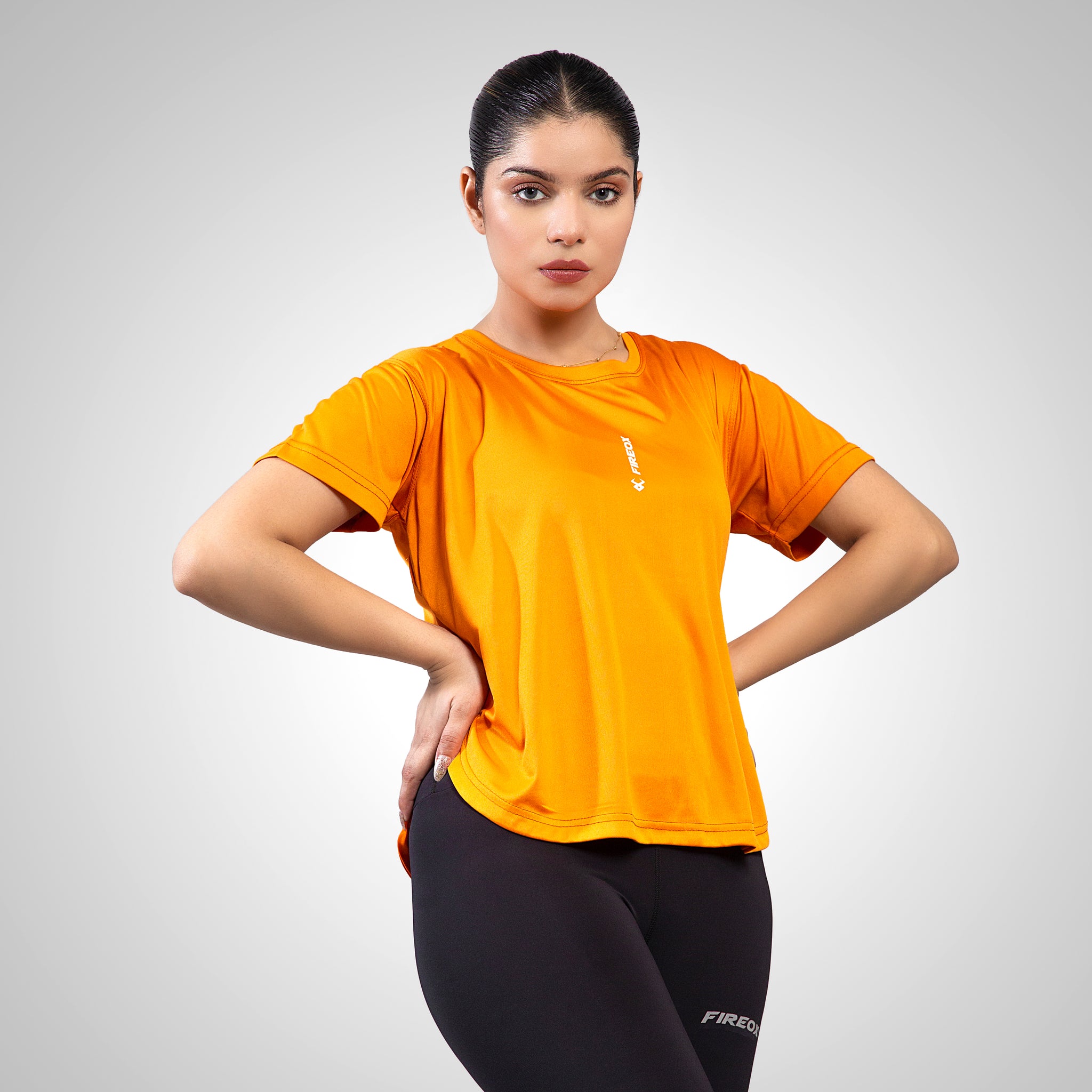 FIREOX Actifit Women T-Shirt, Orange, 2022