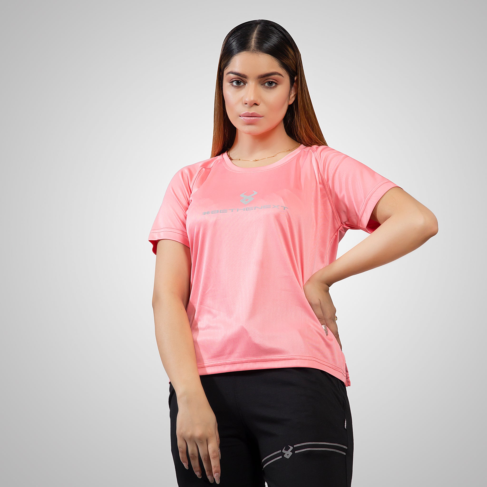 FIREOX Actifit Women T-Shirt, Salmon Rose, 2022,