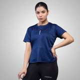 FIREOX Actifit Women T-Shirt, Navy Blue, 2022