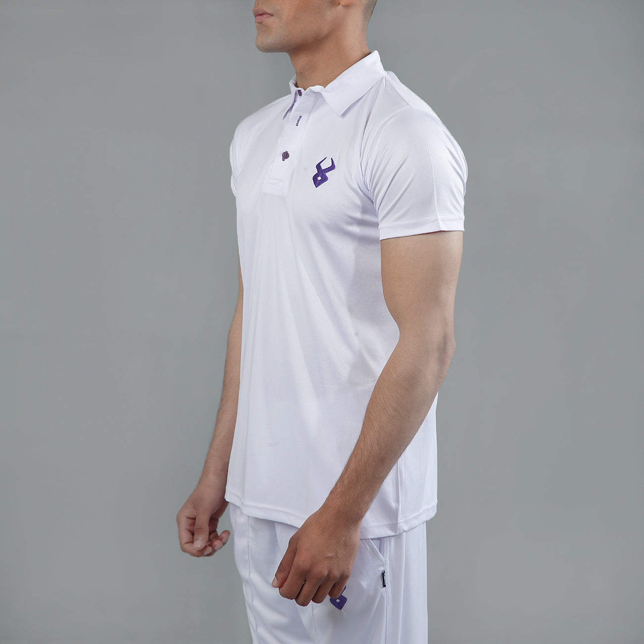 FIREOX Cricket Kit Half Sleeve, White, Purple